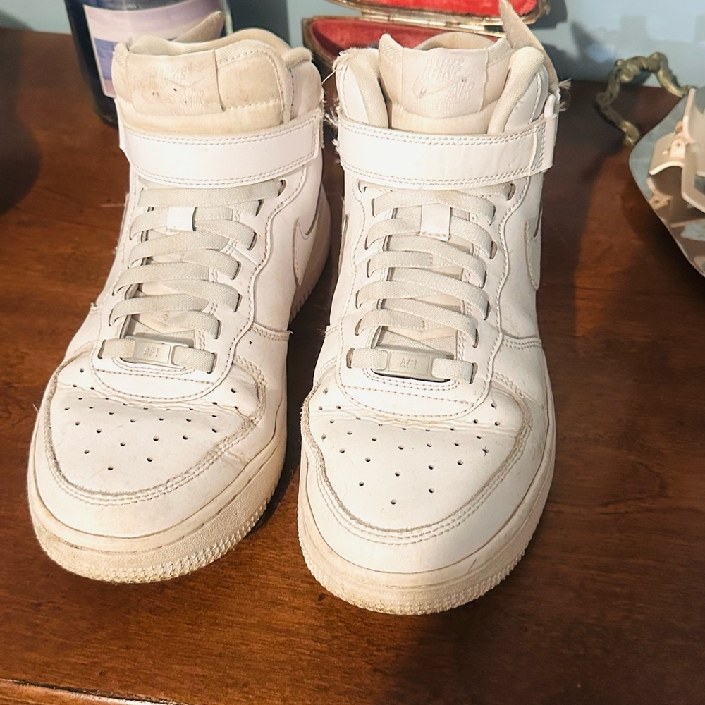 Nike White High-Top Sneakers